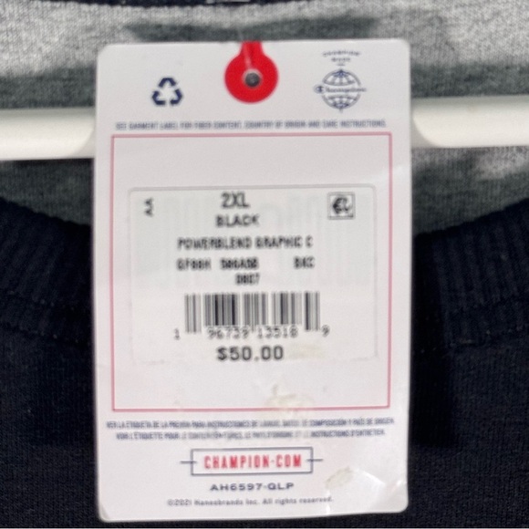 Champion Black Sweater with Red Accents - Picture 5 of 7